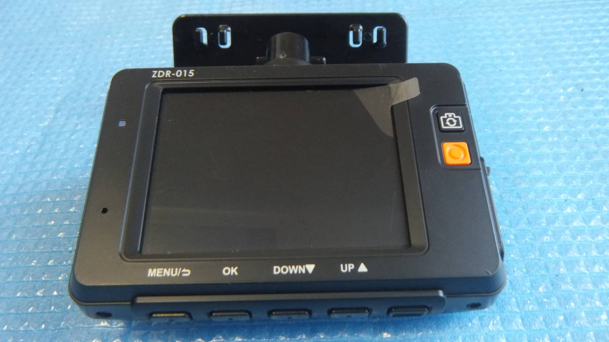即決 送料480円～ COMTEC コムテック フロント リア 前後 2カメラ ドライブレコーダー ドラレコ ZDR-015 200万画素 Full HD 中古 美品の画像4