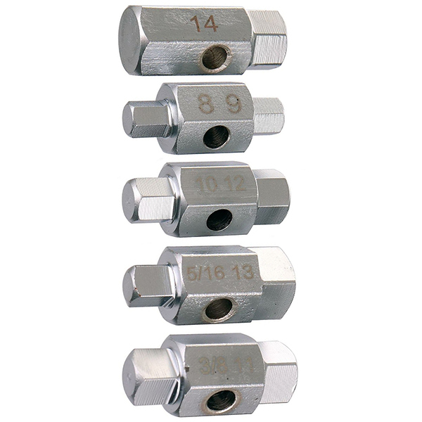  double head 5pc 10 size drain plug wrench T179
