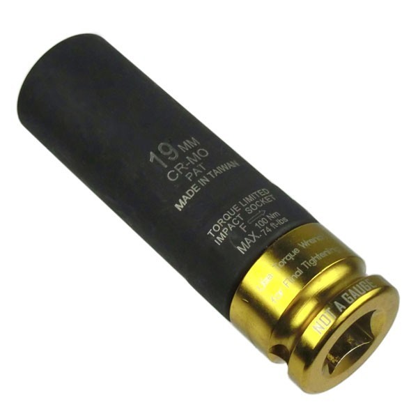 1/2(12.7mm) CR-MO torque limit impact socket 19mm H192