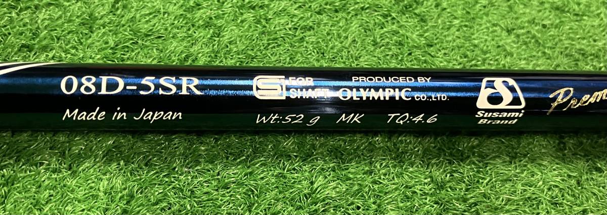 OLYMPIC/オリムピック DERAMAX 08D-5SR 虹デラ 1W用シャフト RODDIOスリーブ付き シャフト長：44.75インチ 中古・美品 _画像2