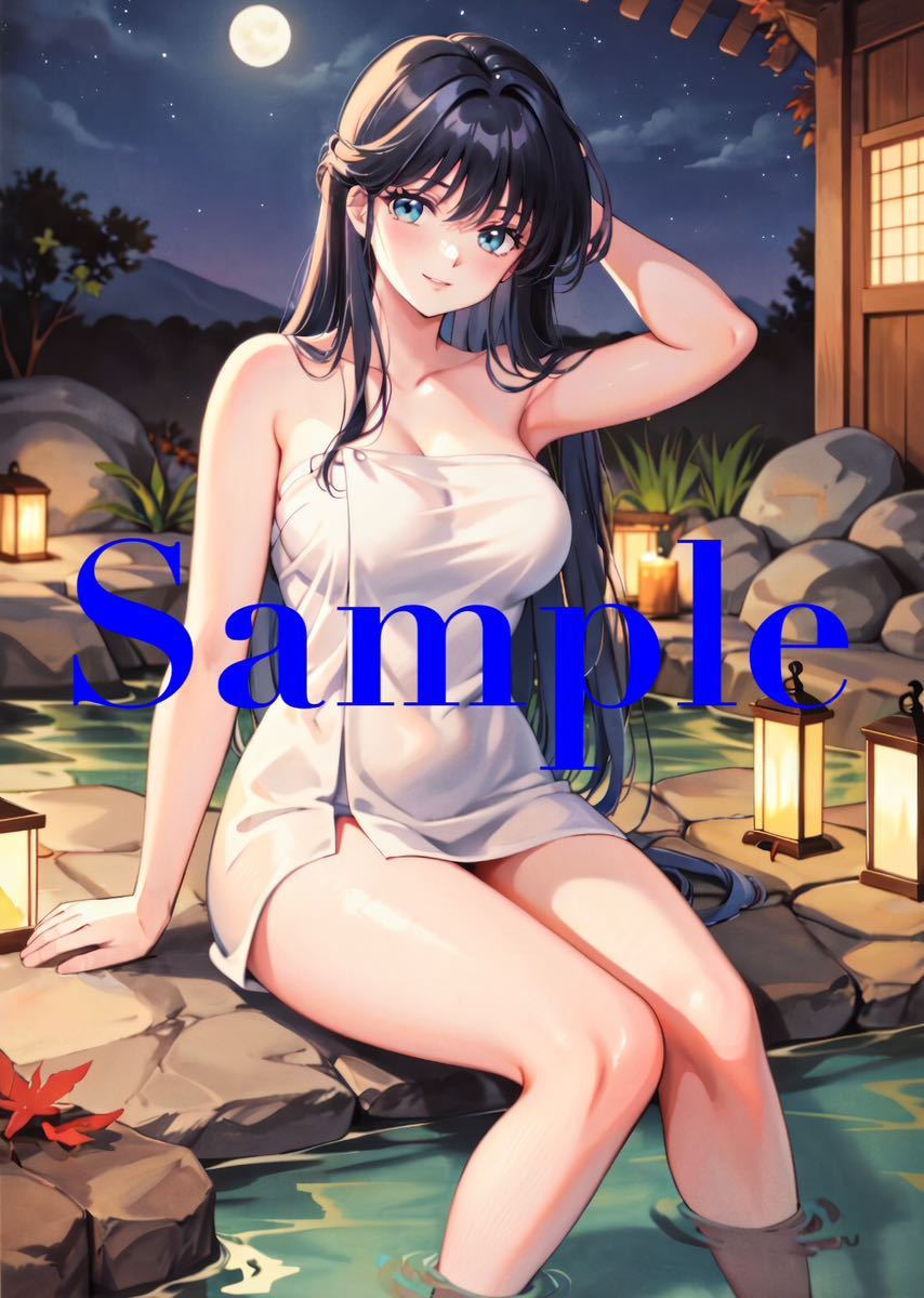 KT641.... orange * load sweetfish river ... same person poster A4 special printing original anime high quality beautiful young lady illustration art Secret 