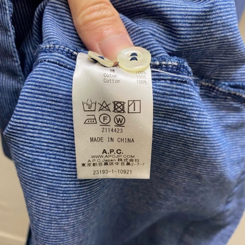 A.P.C. アー・ペー・セー デニムシャツワンピース SIZE34 【代官山02】_画像5