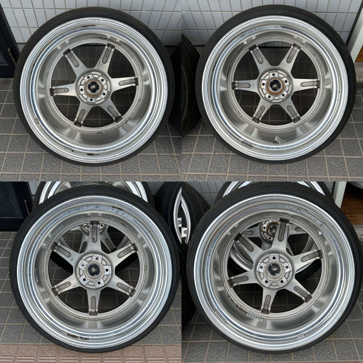 ★美品 希少サイズ WORK ZEAST ST1 20インチ 10J+6 11J＋18 114.3 225/35R20 245/35R20 ワーク ジースト 4本セットの画像7