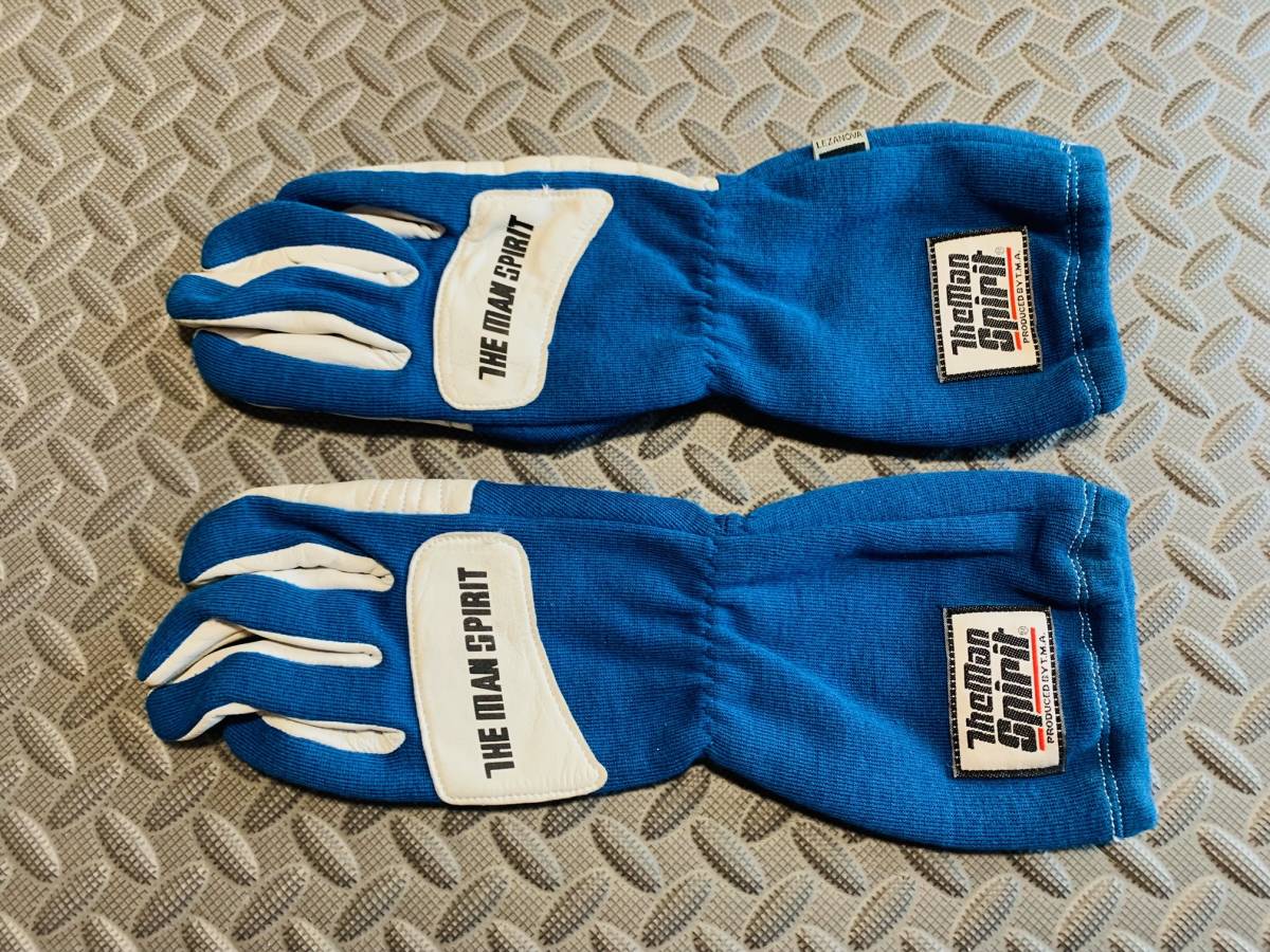  The man Spirit no-meks перчатка для гонок длинный M размер голубой THE MAN SPIRIT FIA легализация водительские перчатки 