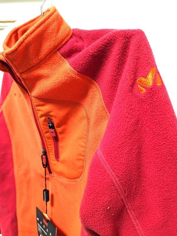 * new goods 7200 jpy * tag attaching MILLET Millet mountain climbing outdoor high King jacket size chest 63cm spicy orange 011