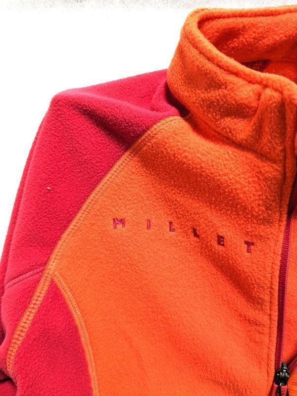 * new goods 7200 jpy * tag attaching MILLET Millet mountain climbing outdoor high King jacket size chest 63cm spicy orange 011