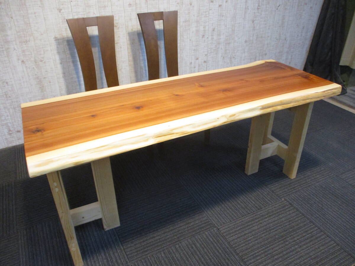 ■1137【完全仕上げ】 杉 一枚板 ダイニング 座卓 ローテーブル テーブル 一枚板テーブルの画像1