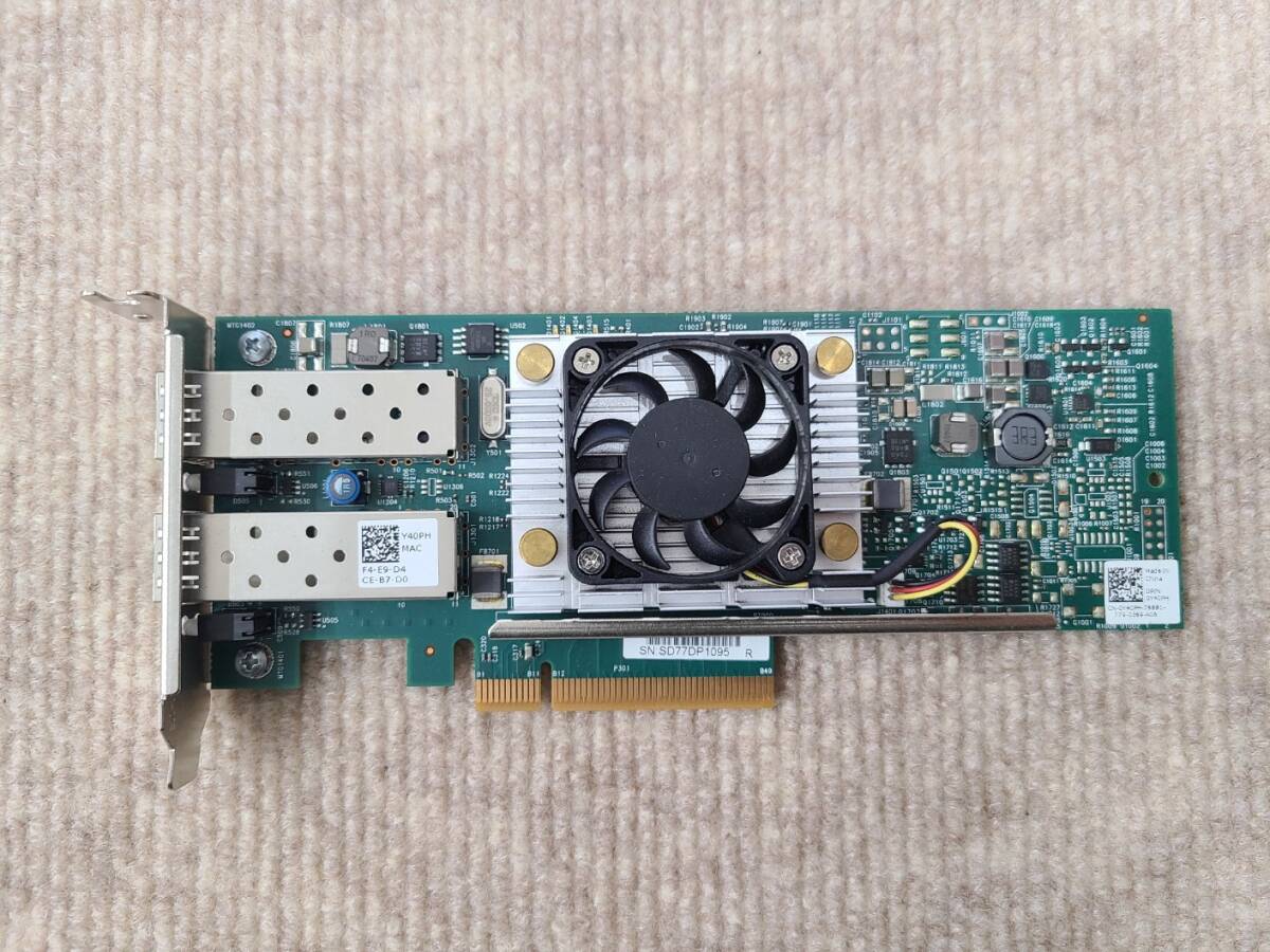 Dell Y40PH Broadcom 57810 10GB SFP+ Dual Port Adapter PCI-E Network Card Low Profileの画像1