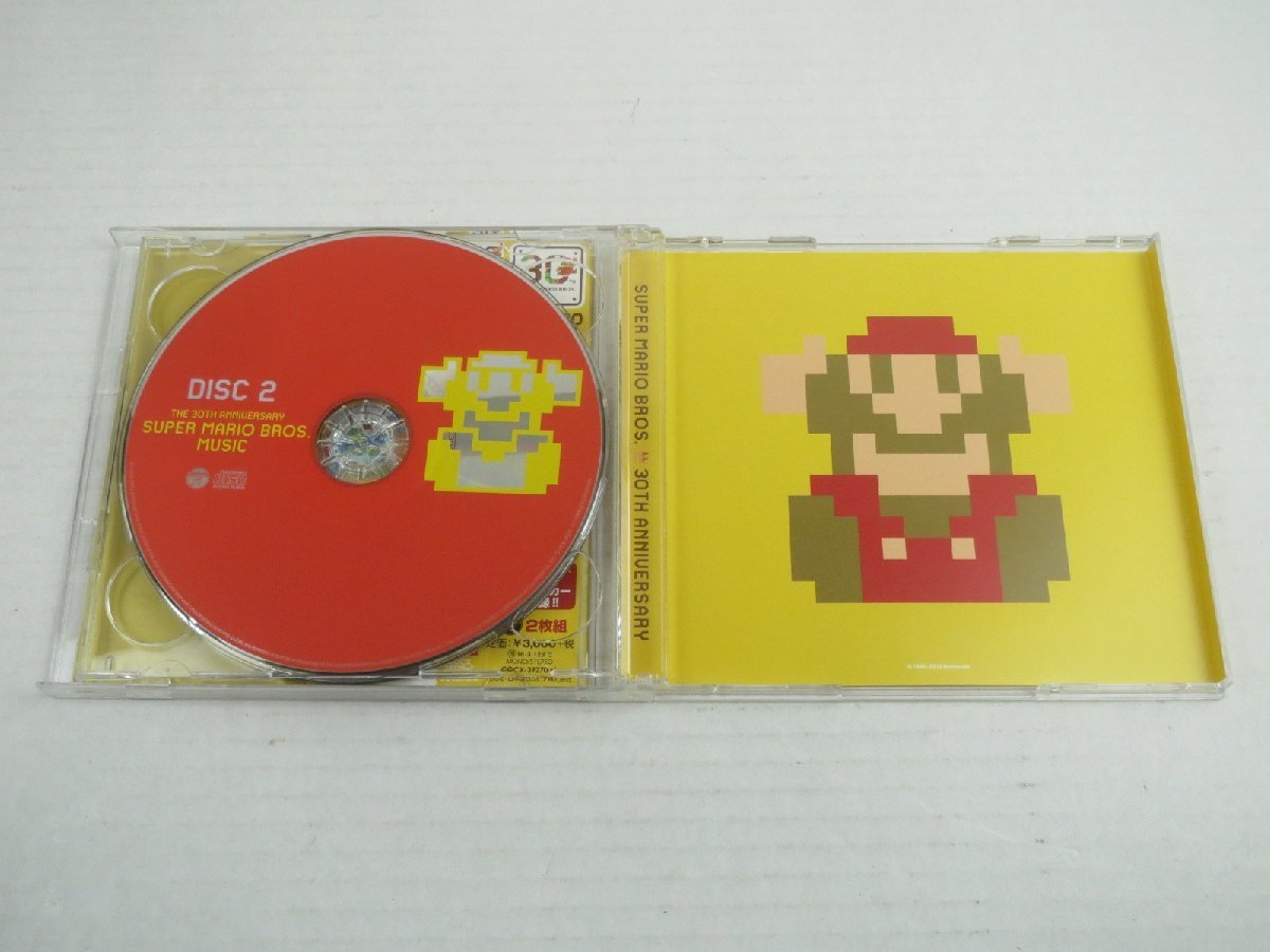 ♪30周年記念盤 スーパーマリオブラザーズミュージック BGMセレクション 2枚組 CDアルバム♪USED品_画像3