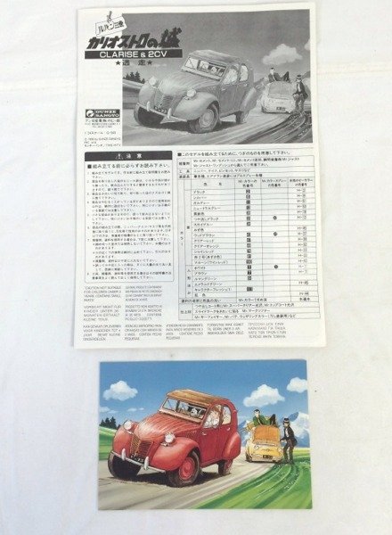 ☆☆グンゼ産業 1/24 ルパン三世 カリオストロの城 逃走 L3 CLARISE & 2CV プラモデル G-343☆未組立品の画像4