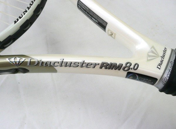 ☆☆DUNLOP ダンロップ　Diacluster RIM8.0　硬式 テニスラケット☆USED品_画像6