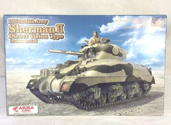 ☆☆ASUKA MODEL アスカモデル　1/35　イギリス陸軍 シャーマン2 初期型 エル・アラメイン1942　プラモデル　35-014☆未組立品_画像1