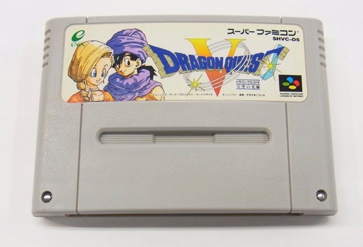 ■ スーパーファミコン ソフト　ドラゴンクエストⅤ 天空の花嫁　箱傷み ■ デモ画面は動作確認済み　現状お渡し品_画像1