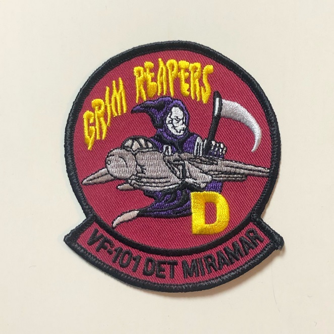 米海軍 VF-101 "GRIM REAPERS" スコードロンパッチ(DET MIRAMAR)_画像1
