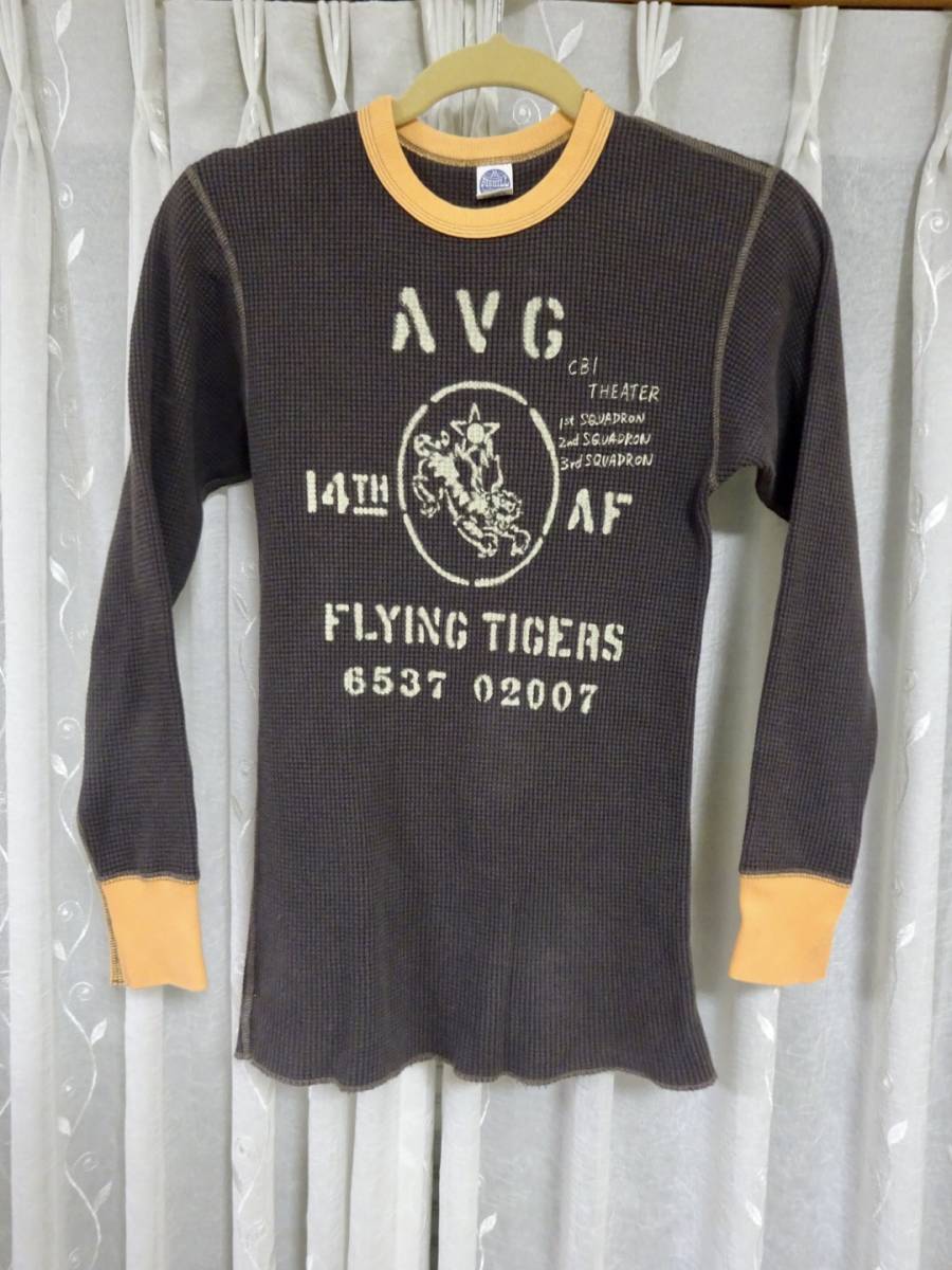 TOYS McCOY☆トイズマッコイ☆サーマルロンＴ☆ワッフル☆フライングタイガー AVG☆サイズ Ｍ USED_画像1