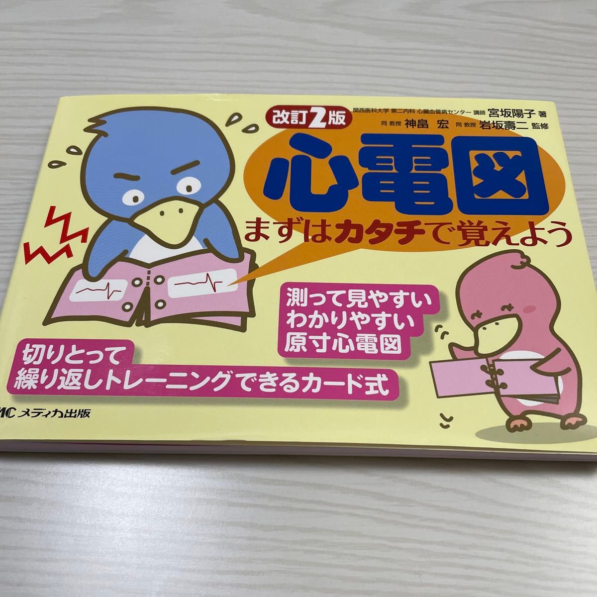 心電図まずはカタチで覚えよう （改訂２版） 宮坂陽子／著　神畠宏／監修　岩坂寿二／監修