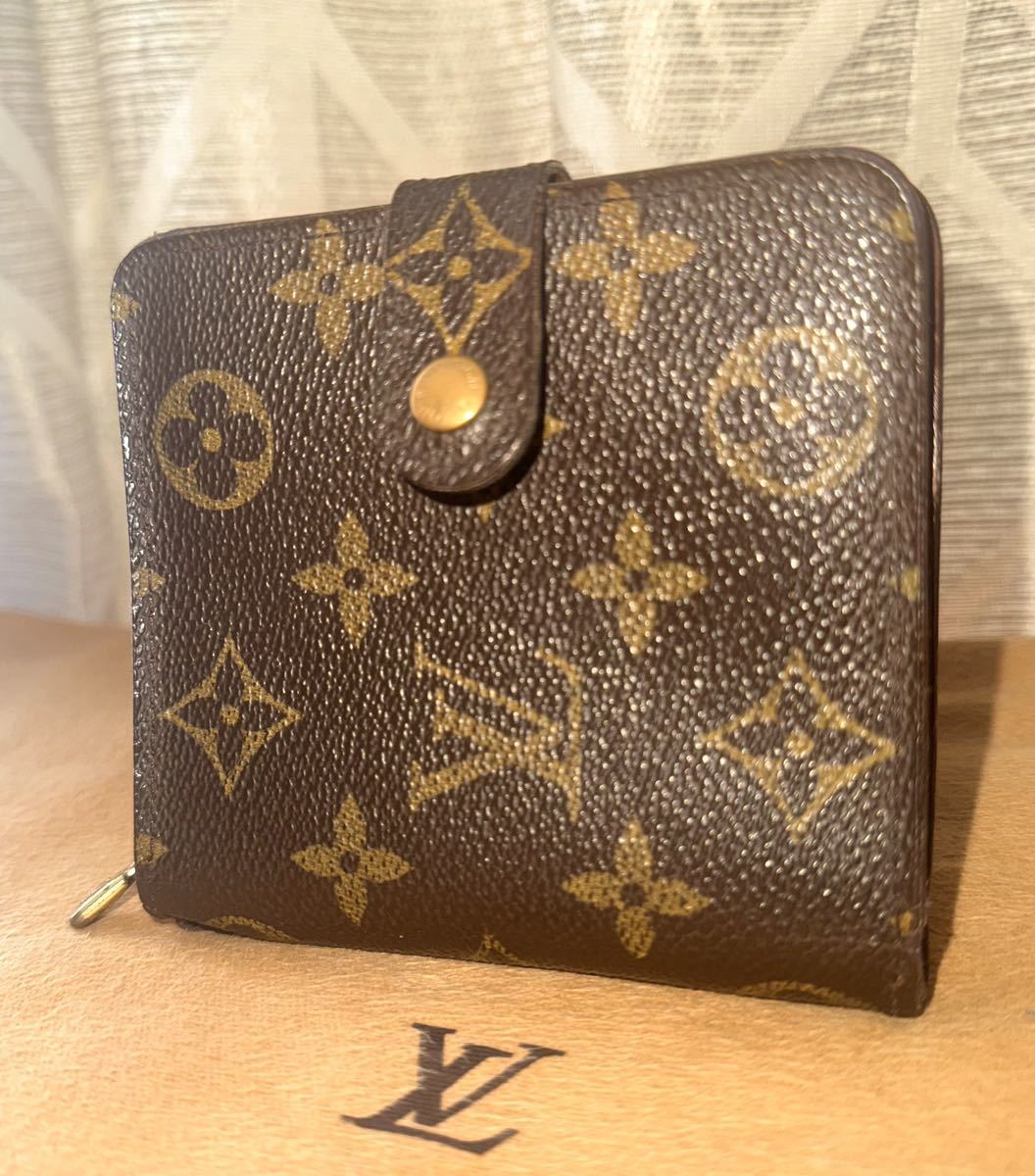 Louis Vuitton コンパクトジップ モノグラム 二つ折り財布 - 小物