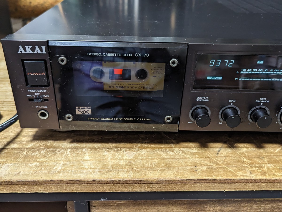 AKAI アカイ GX-73 カセットデッキ◆現状品 保証なし_画像2