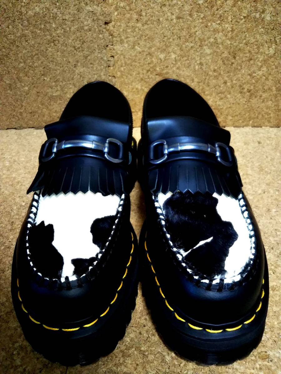 【Dr.MARTENS】ドクターマーチン エイドリアン スナッフルローファー UK7 (26cm ) ADRIAN SNAFFLE QUAD BLACK COW 厚底 入手困難【極美品】_画像9