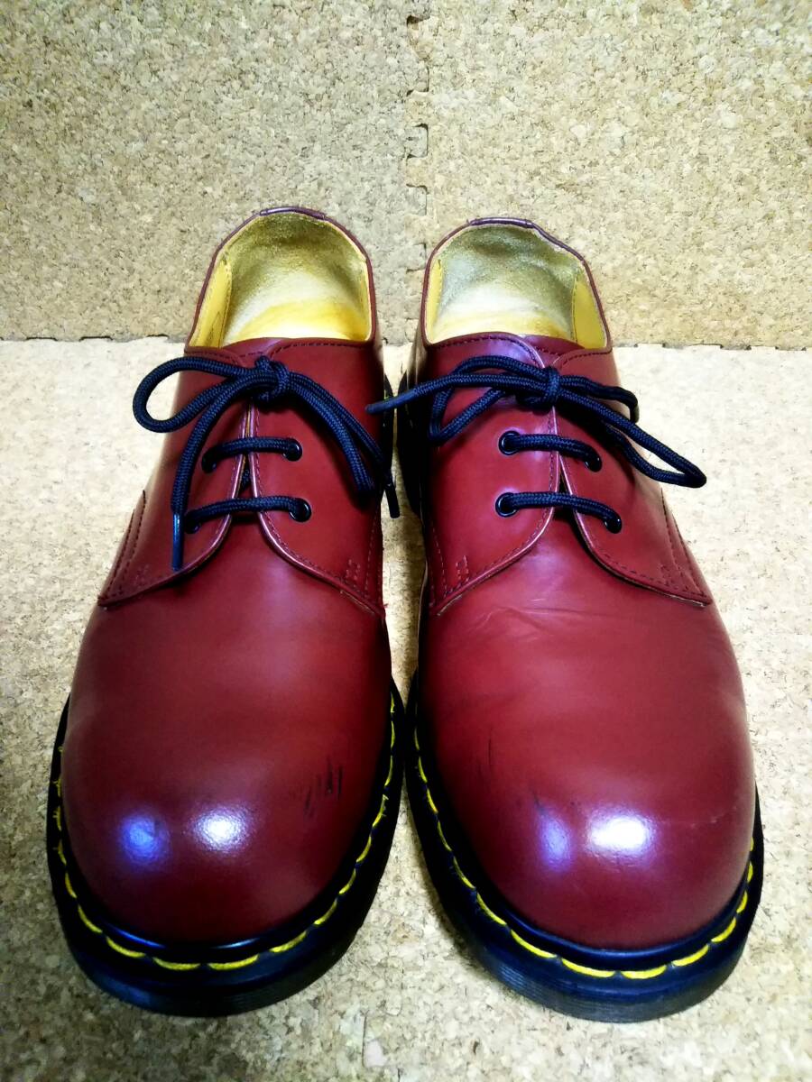 【Dr.MARTENS】ドクターマーチン 1925 スチールトゥ 3ホールシューズ UK8 (27cm ) STEEL TOE 3EYE SHOE 希少カラー チェリーレッド_画像9