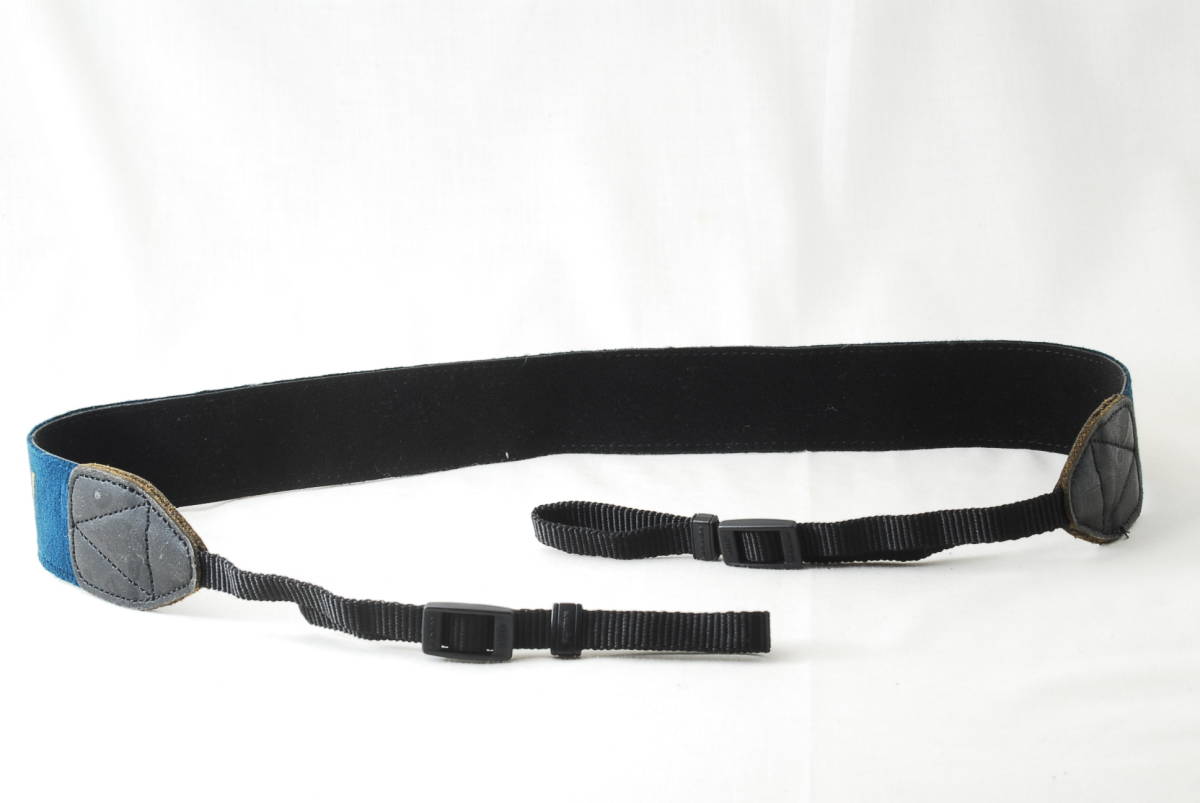 ☆Pentax ペンタックス professional プロフェッショナル 純正 カメラ ストラップ 紺色×金色 刺繍文字 プロスト ネック camera Strap☆_画像2