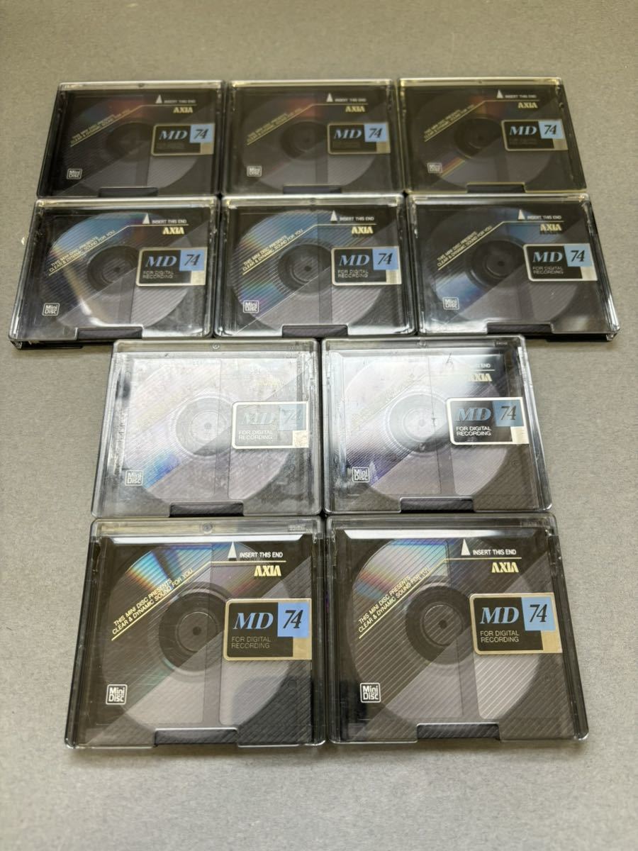 MD ミニディスク minidisc 中古 初期化済 AXIA アクシア 74 10枚セット_画像1