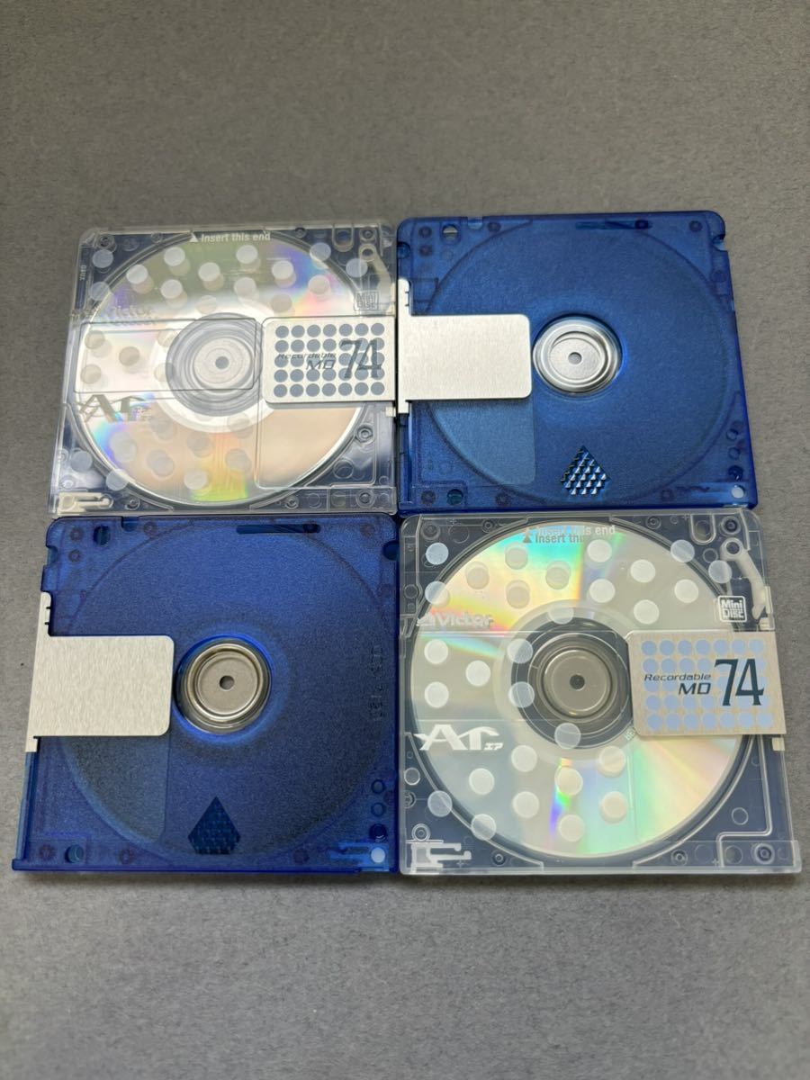 MD ミニディスク minidisc 中古 初期化済 Victor ビクター Ar ブルー 74 10枚セット_画像3