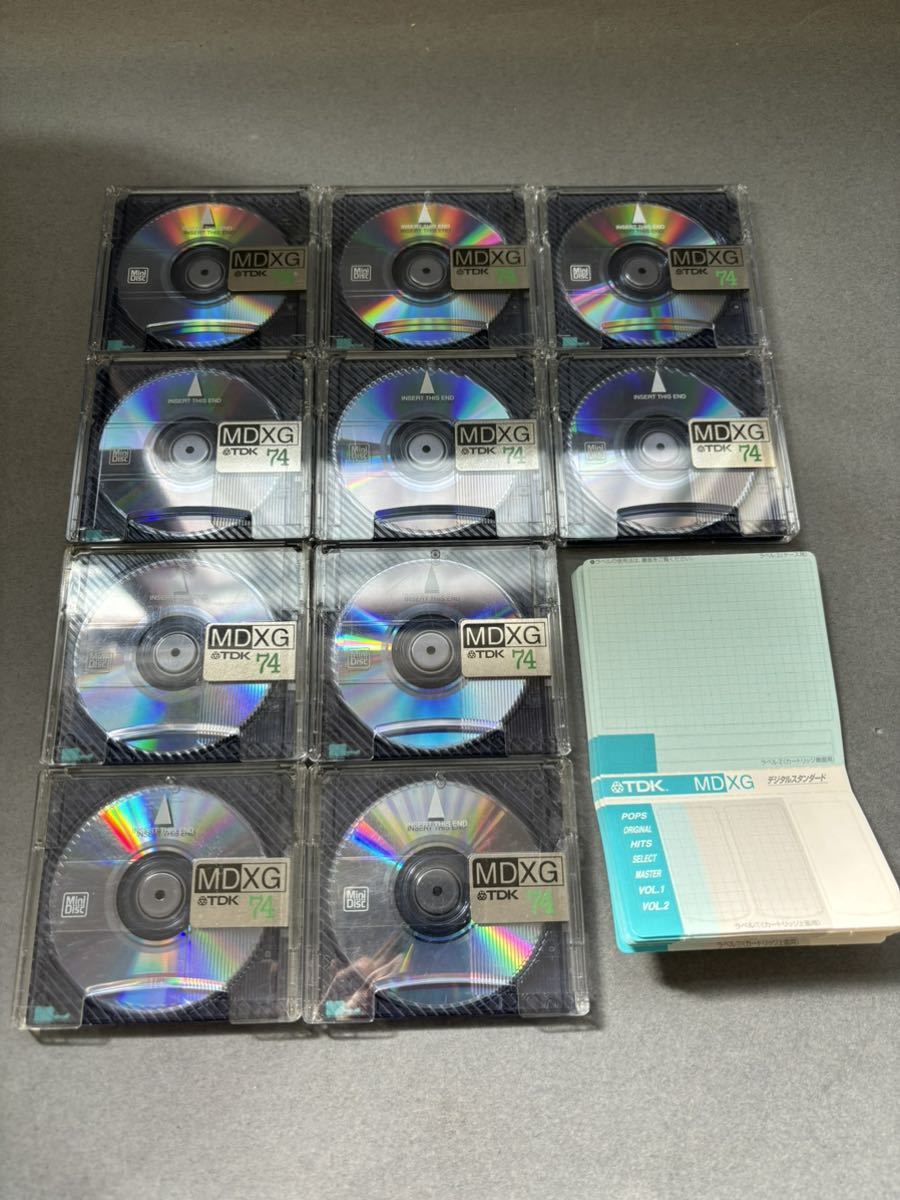 MD ミニディスク minidisc 中古 初期化済 TDK MDXG 74 10枚セット_画像1