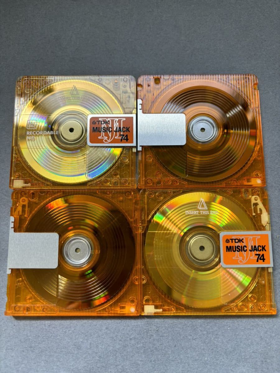 MD ミニディスク minidisc 中古 初期化済 TDK MUSIC JACK MJ 74 イエロー 10枚セット_画像3