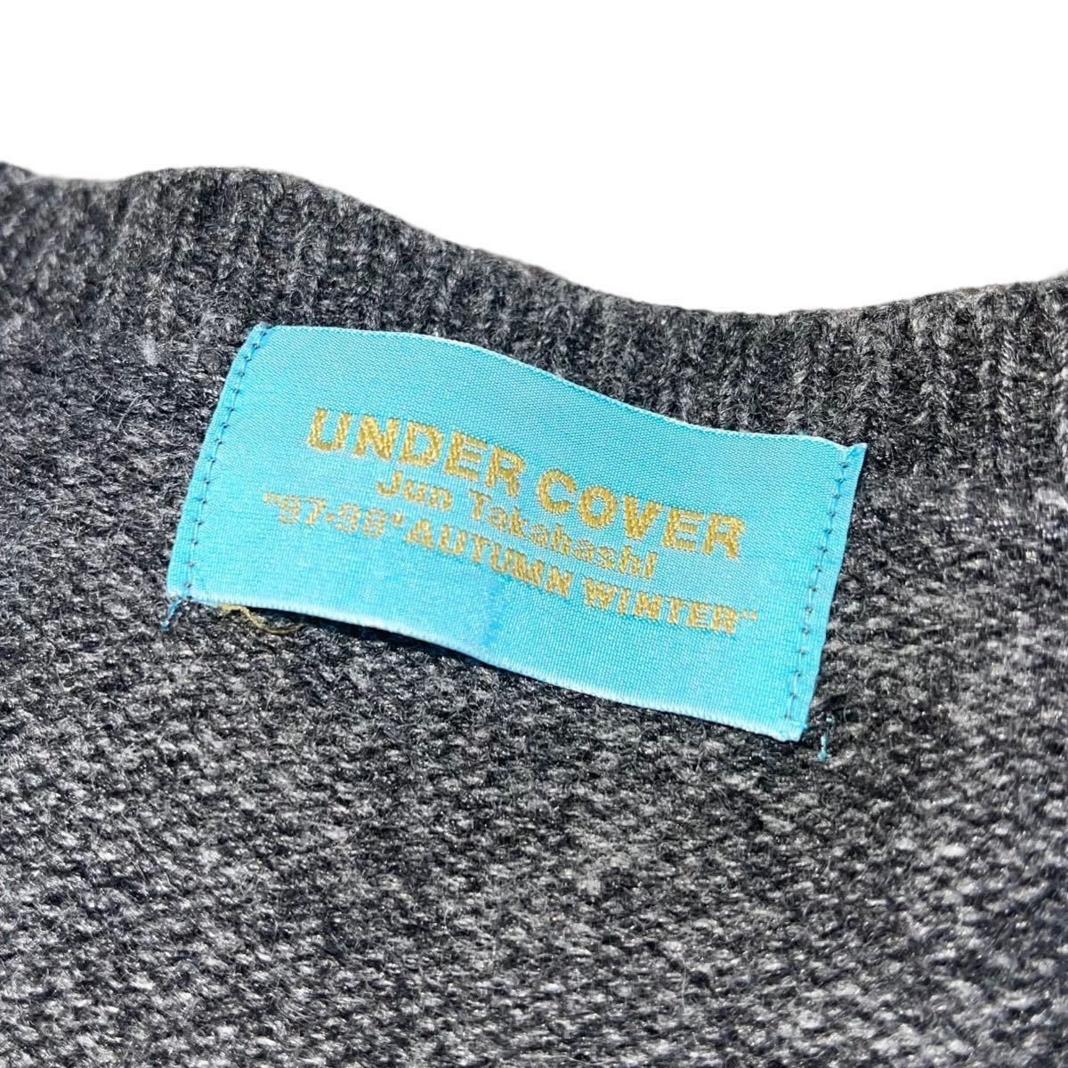 1997AW Undercover wet summer knit sweater grey Jun Takahashi アンダーカバー　セーター_画像4