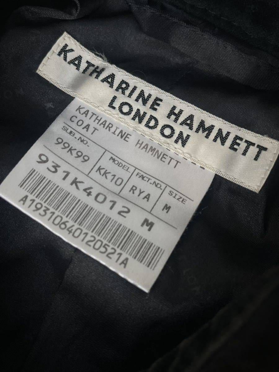 00s Katharine Hamnett velours coat london collection archive キャサリンハムネット　ベロア_画像5