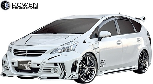 【M's】TOYOTA 40 プリウスα 前期 ZVW40/41 (2011.5-2014.11) ROWEN リア ウイング FRP ロエン エアロ パーツ ルーフウイング 2T005R00_画像6