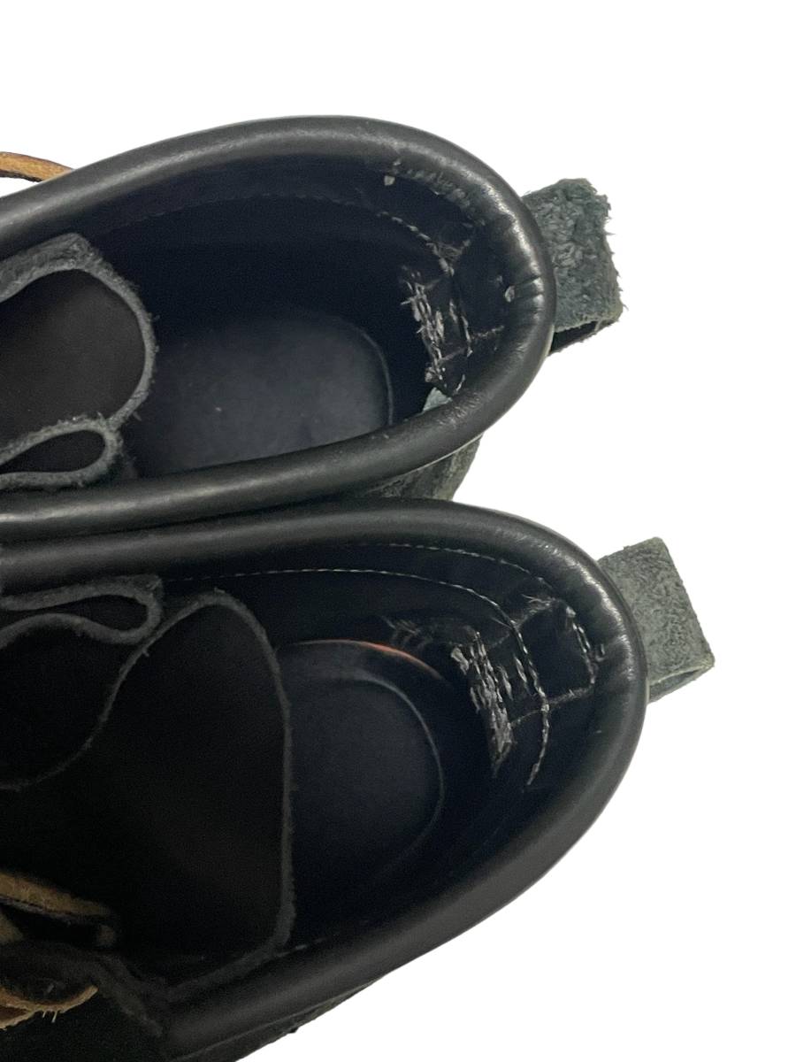 7.5E WHITE\'S BOOTS White's Boots SMOKE JUMPER черный черновой наружный боковой patch custom 