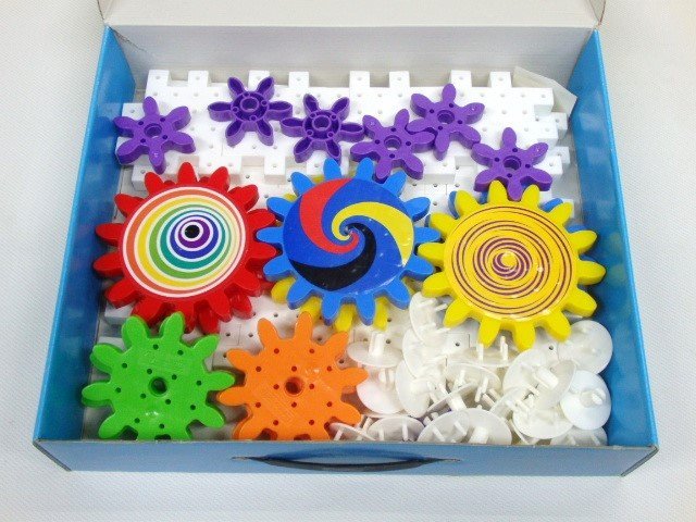 Quercetti intellectual training toy Kaleido Gears flatfish do gear 