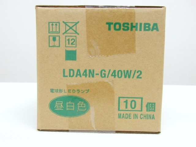 東芝 LED電球 LDA4N-G/40W/2　昼白色　10個_画像2