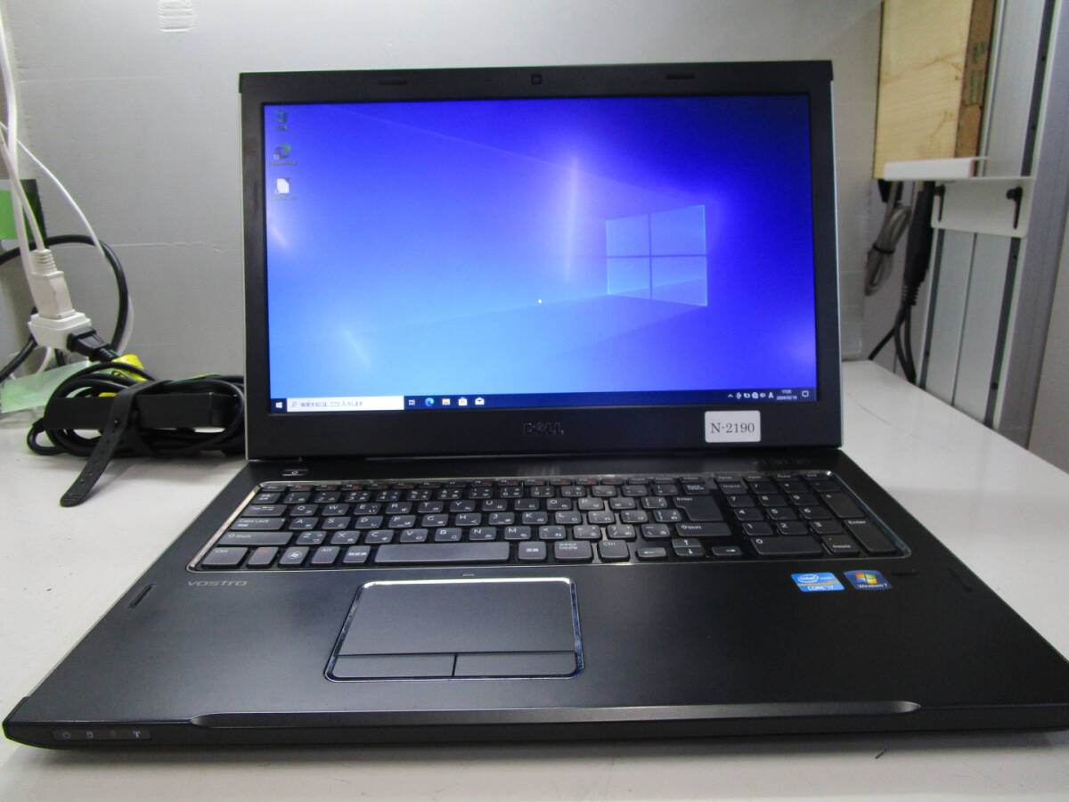 【100円スタート！】DELL Vostro 3750 Corei7-2670QM 2.20GHz/メモリ8GB/HDD750GB/GeForce GT 525M/17.3インチ大画面　管理番号Ｎ-2190_画像1