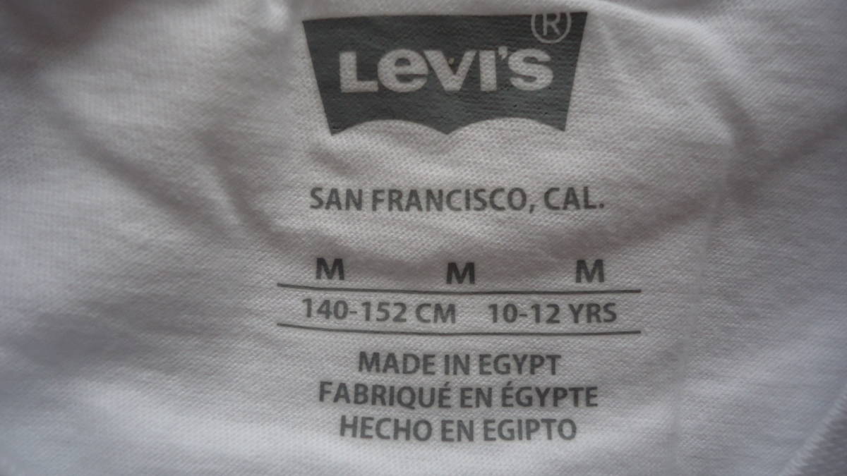 Levi's Boys Short Sleeve Graphic Tee 白 M , 140-152cm 半額以下 75%off リーバイス 子供用 半袖Tシャツ ハウスマーク レターパック_画像5