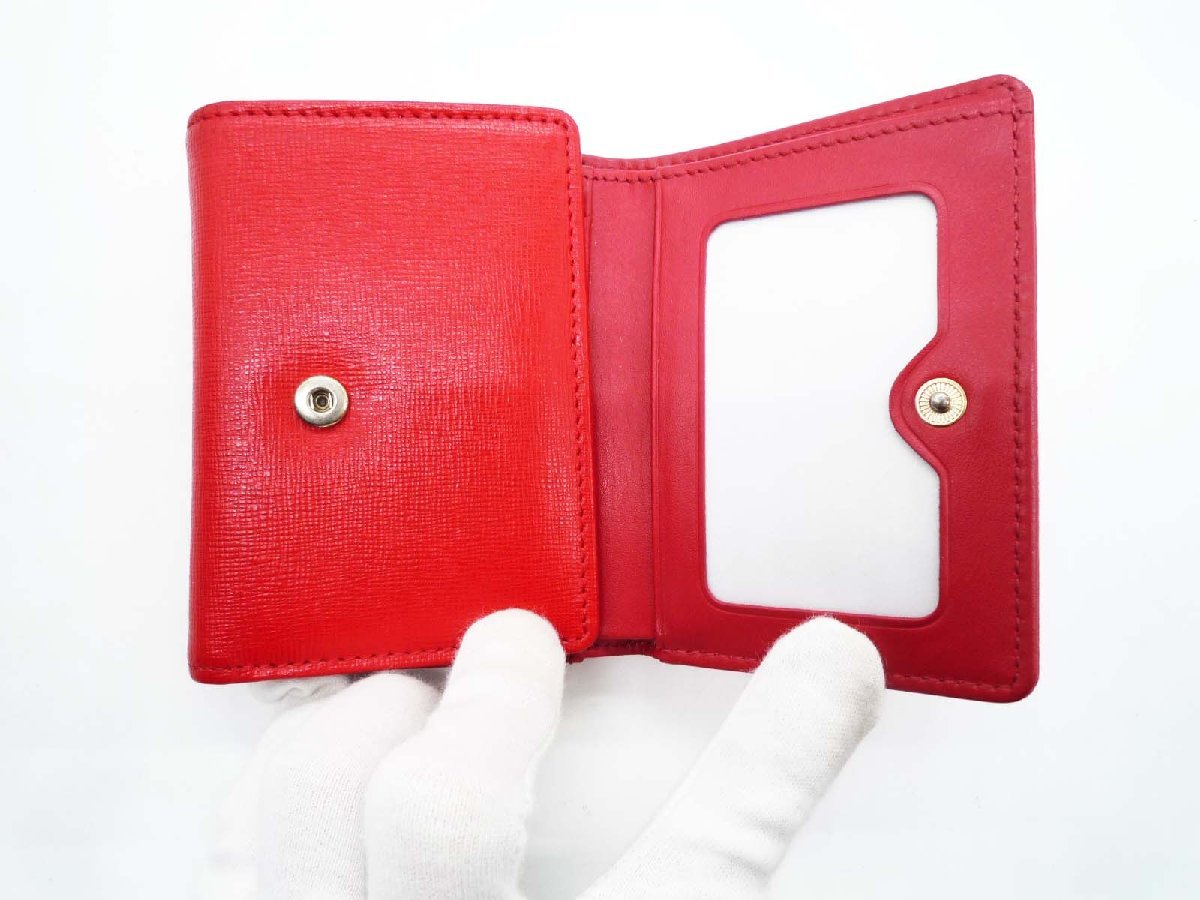 ■Vivienne Westwood ヴィヴィアンウエストウッド 財布 赤 1311 がま口 三つ折り 箱付き■/A_画像5