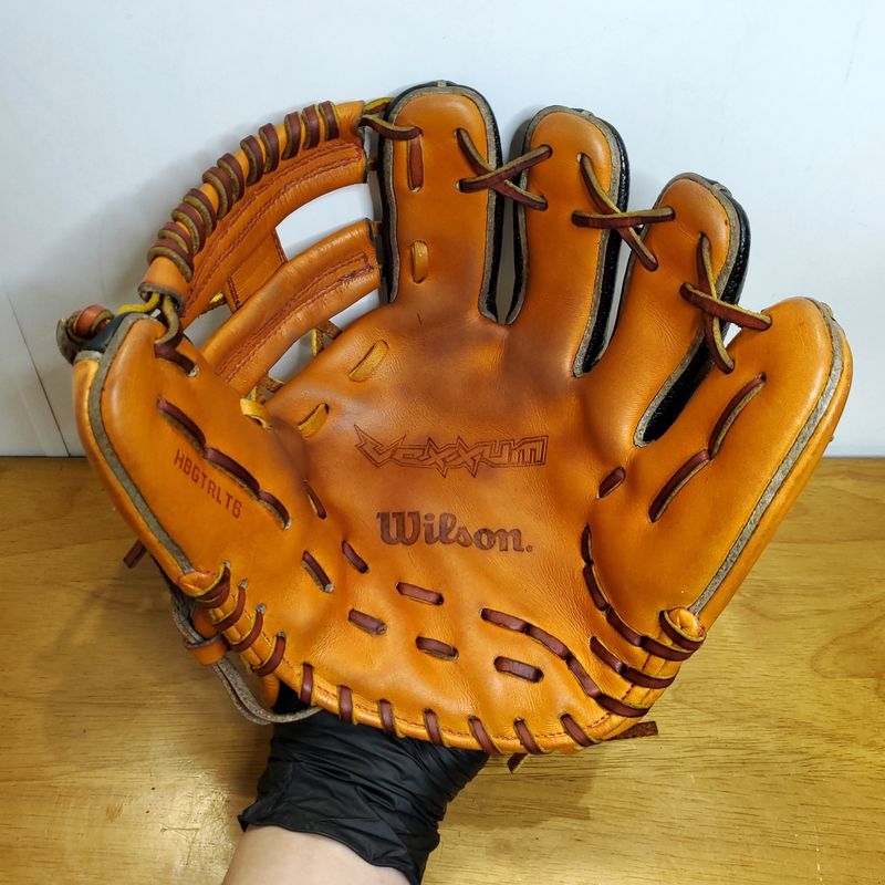 ウイルソン ベクサムトレーニンググラブ トレグラ 守備練習用 Wilson 一般用大人サイズ 内野用 硬式グローブ_画像2