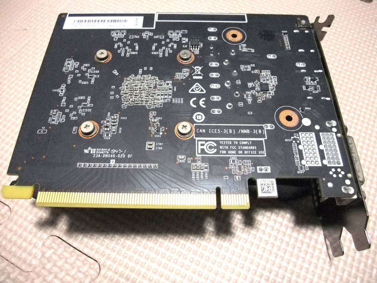 ★ ZOTAC GAMING GeForce GTX 1650 OC 4GB 128BIT GDDR5 ZT-T16500F-10L HDMI DP DVI NVIDIA 補助電源不要 超小型サイズ 動作品_画像6