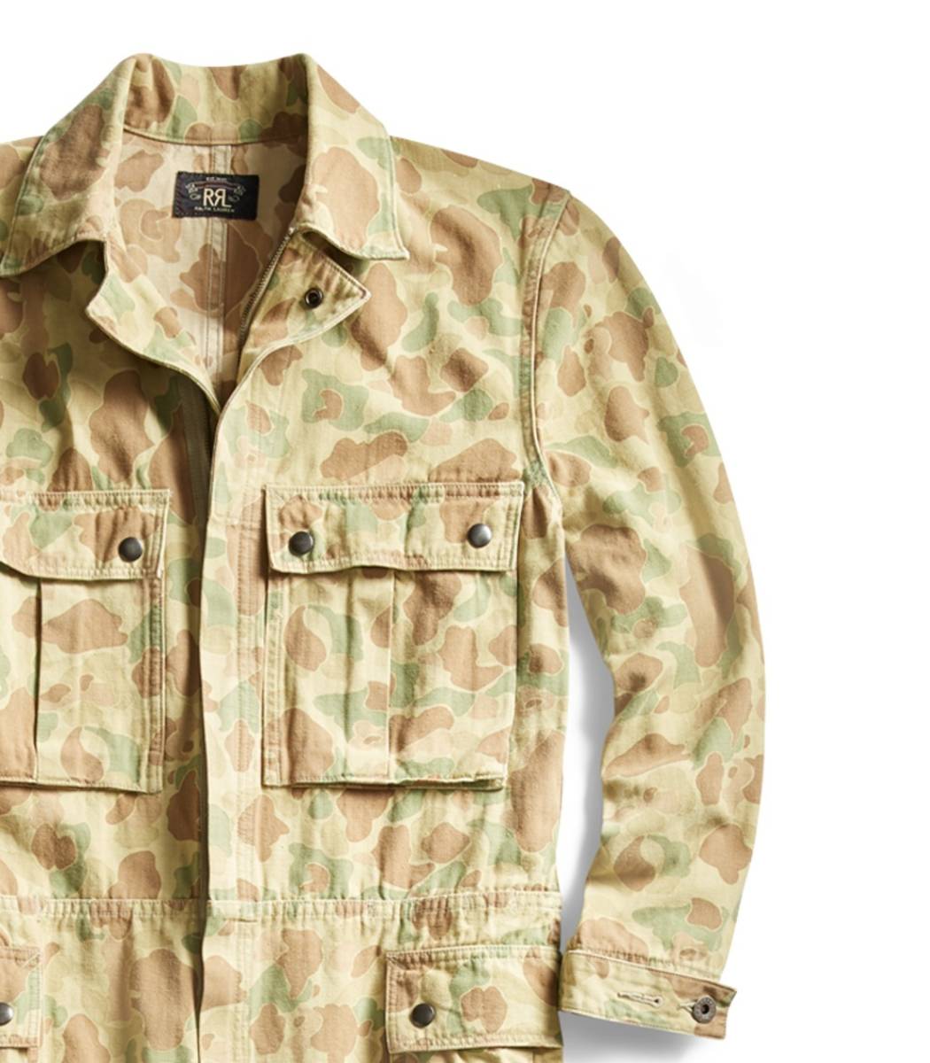 新品*RRL*カモ ヘリンボーン カバーオール ツナギ*S* ダブルアールエル
