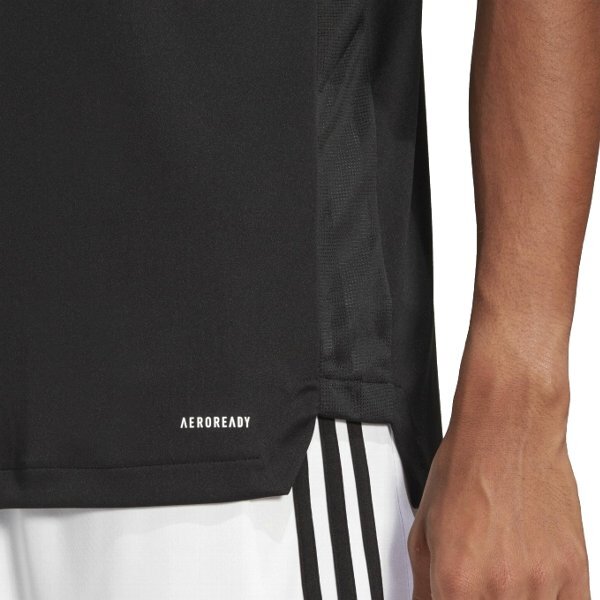 adidas アディダス トレーニング シャツ Tシャツ ポリエステル TIRO (XOサイズ)黒★格安SALE!!の画像5