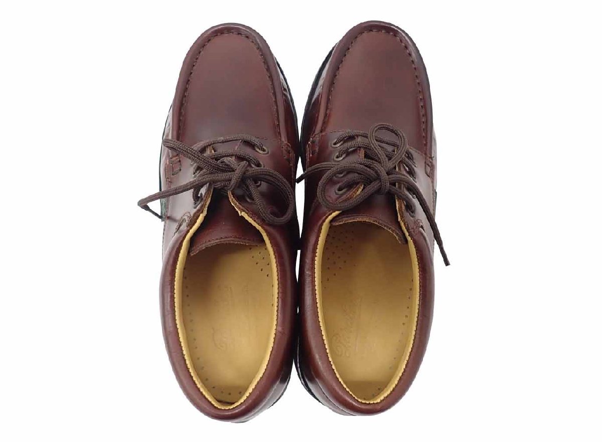 PARABOOT TIERS ROCADE/パラブーツ ティエール 銀座直営店購入 LIS AMERICA/焦茶 786601 7 試着程度 箱付き 美品_画像4