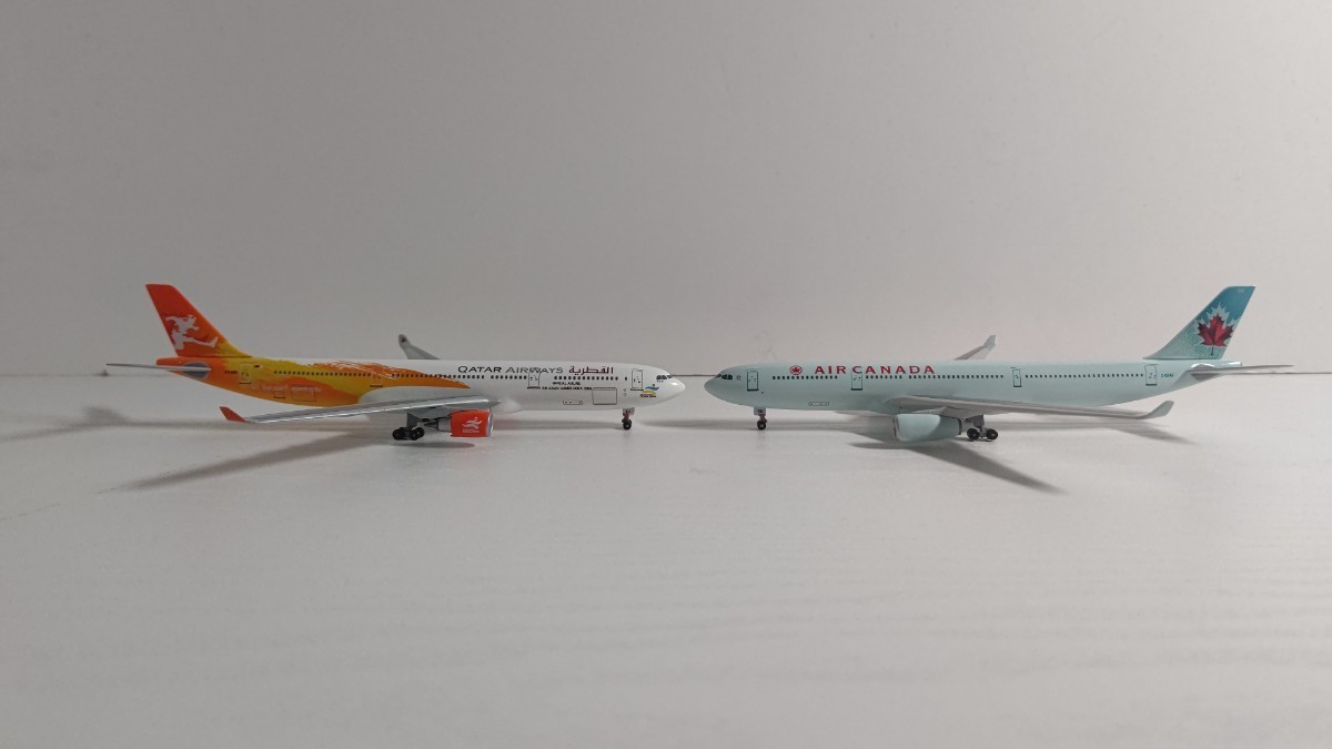 1/400 DRAGON WINGS AIRBUS A330 STAR ALLIANCE Scandinavian/AIR CHINA/CHINA EASTERN/QTAR/AIR CANADA ASIANA 旅客機 7機セット_画像4