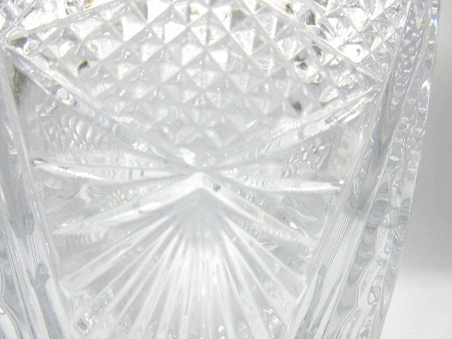 ◎ガラス 花瓶 花器 硝子細工 フラワーベース 高さ25.5cm 長期保管品 現状品_画像8