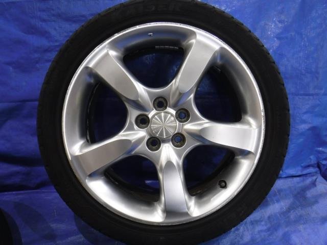 【宮城 塩釜発】中古 タイヤ・アルミホイールセット 4本 純正品 215/45R17 7J 5穴 PCD100 オフセット+55 ※個人宅あて発送不可_画像5