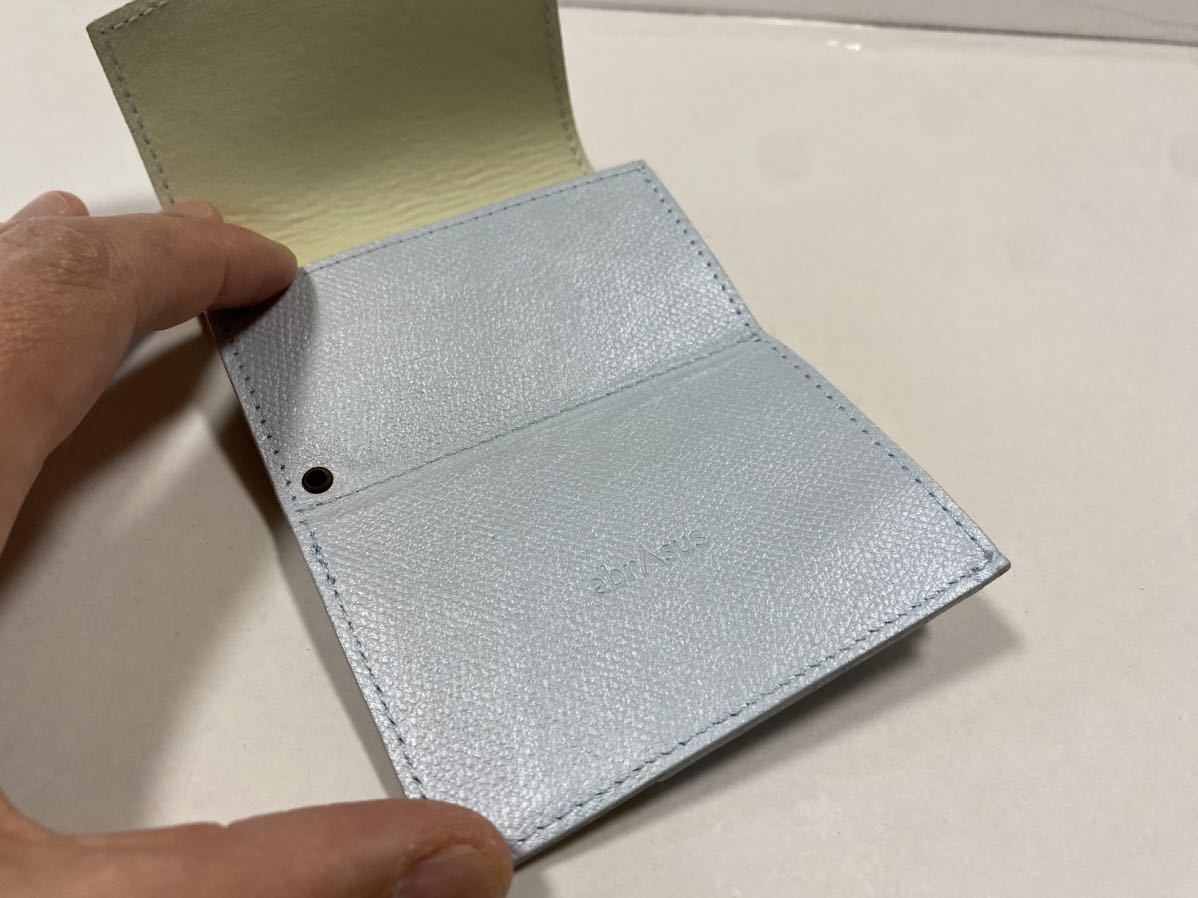 アブラサス　財布　薄い財布　サイフ　グッズ　小さい財布　abrAsus レザー　革　定価16000円程度_画像5
