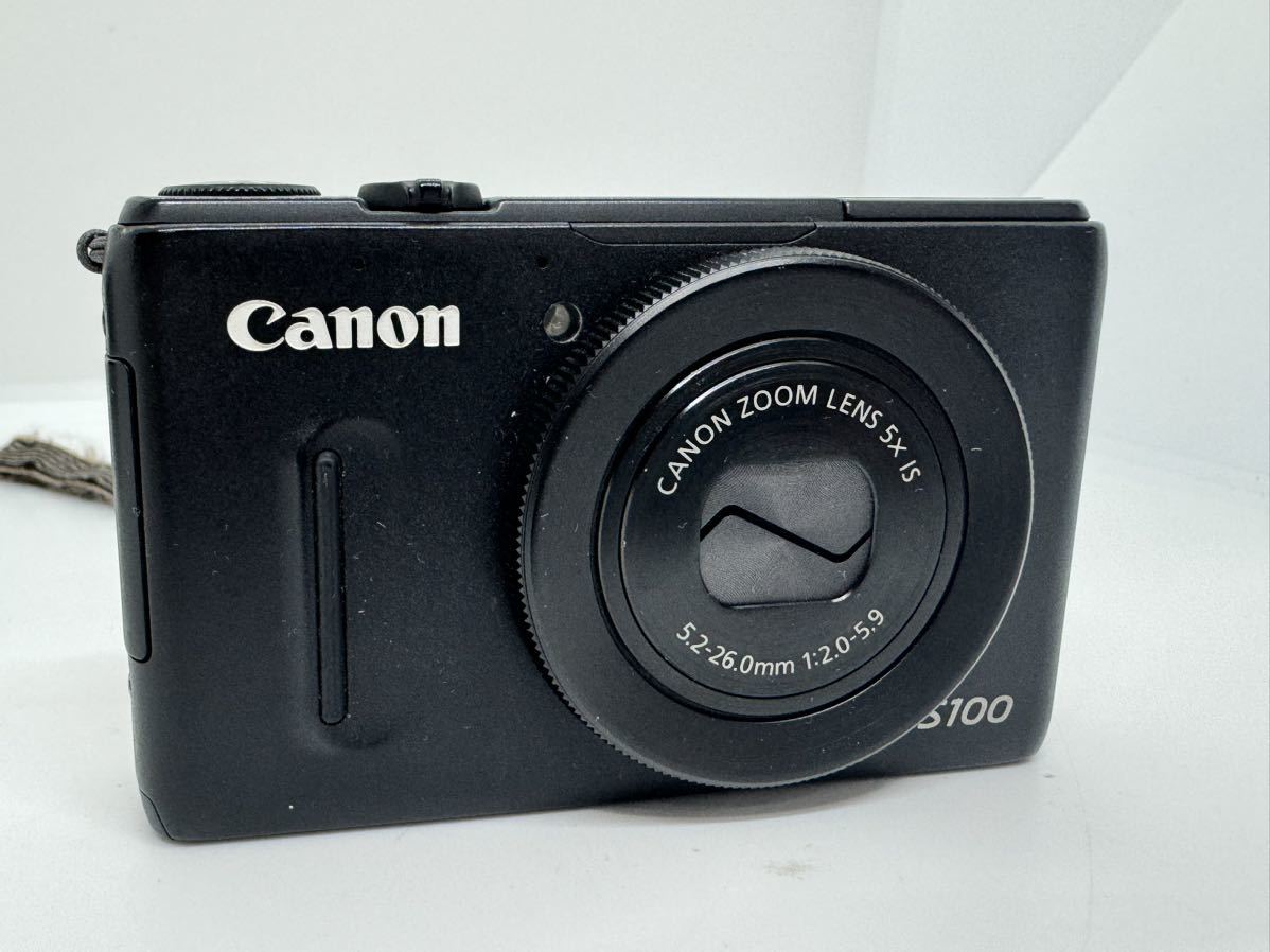 Canon キャノン PowerShot S100 PC1675 コンパクトデジタルカメラ デジカメ ブラック ジャンク ケース付_画像2