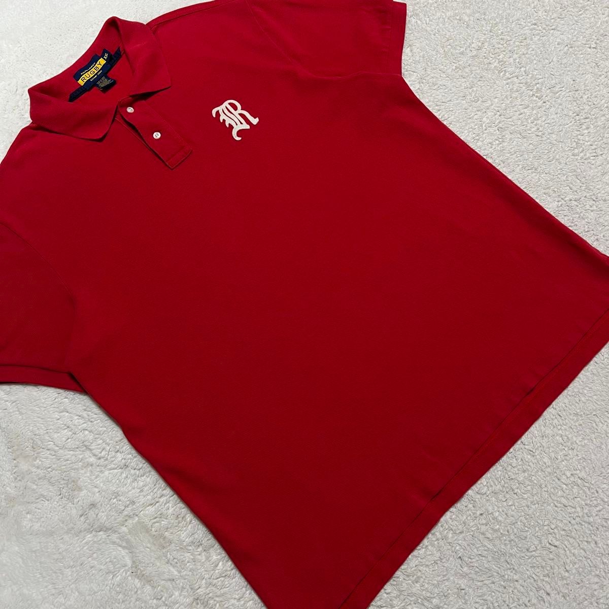 RUGBY Ralph Lauren ポロシャツ レッド メンズ XXL 