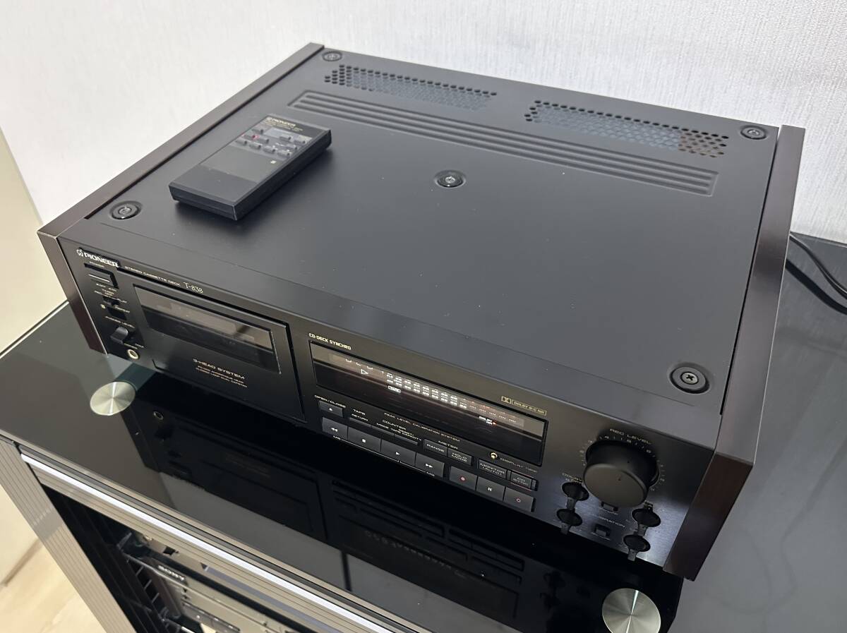 Pioneer パイオニア T-838 カセットデッキ 美品 現状品 リモコン付き_画像4